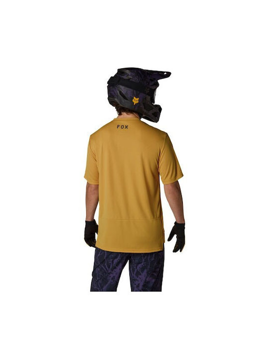 Fox Ranger Ss Jersey Männliche Kurze Ärmel Fahrradtrikot Berg Braun