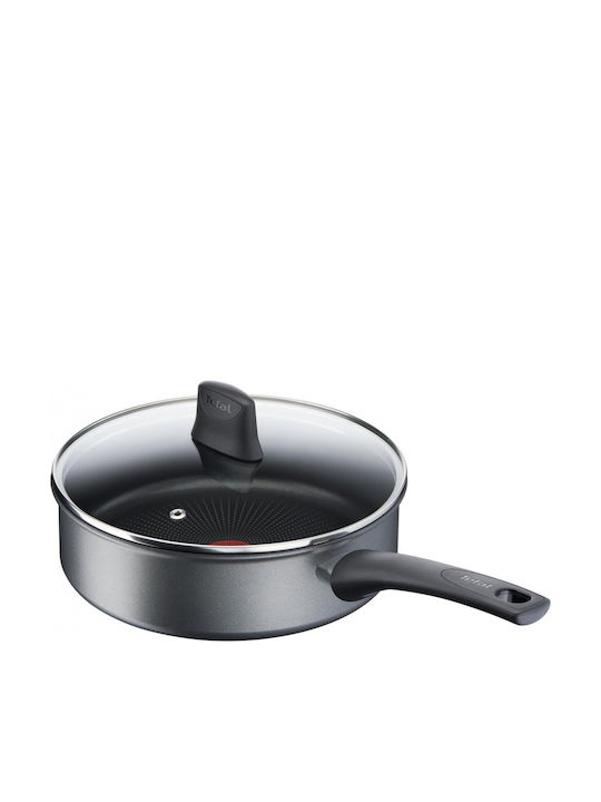 Tefal Chef Saute Pan Aluminum with Lid with Non-Stick Coating 24cm
