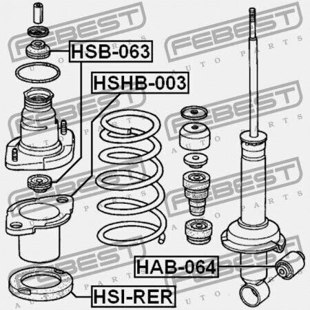Febest Spring for Honda CR-V 2002-2006
