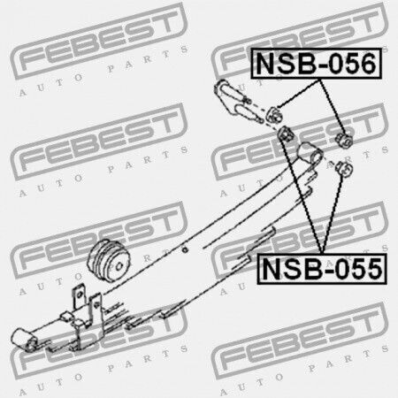 Nissan Vanette S21 Rear Spring Bearing 1999.06 Jp 55046-hc451