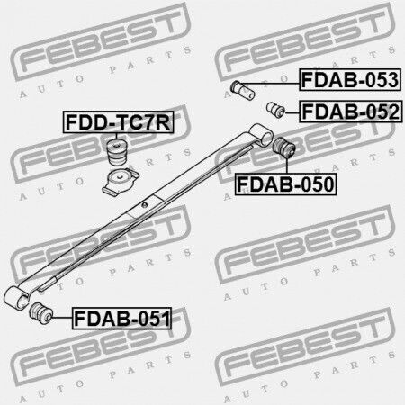 Πίσω Κουζινέτο Ελατηρίου Ford Transit Connect Tc7 2002-2013 Eu 4408459