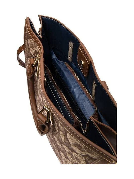 Γυναικεία Τσάντα Ώμου Καφέ