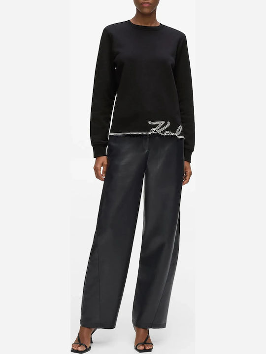 Damen Sweatshirt Schwarz