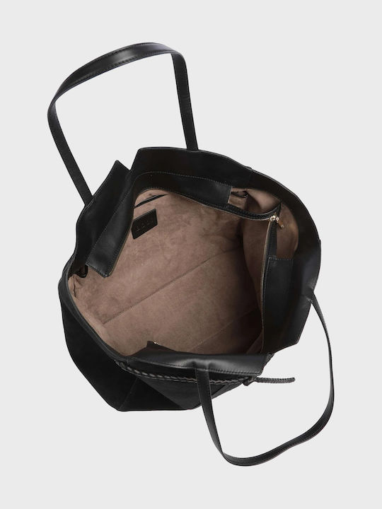 Revers Leather Women's Tote Bag Black