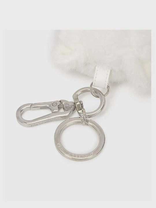Karl Lagerfeld Ikon Choup Ruffle 3D Schlüsselanhänger B3w50013 Weiß