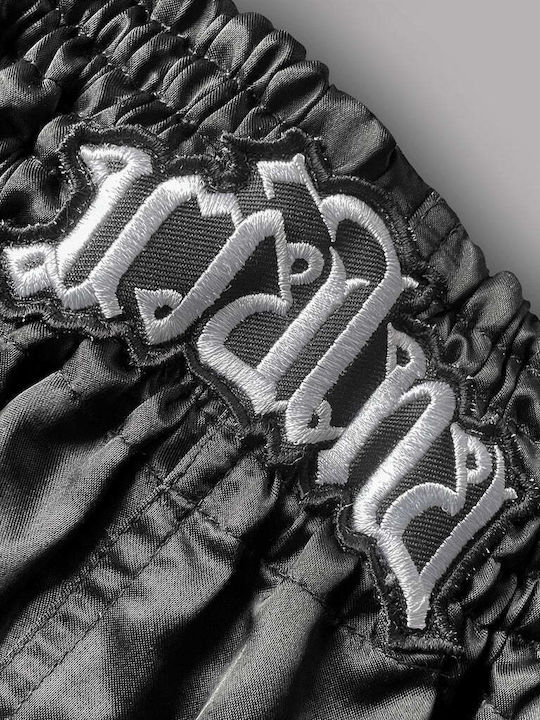 Muay Thai Shorts 8 Weapons Mongkol Black White