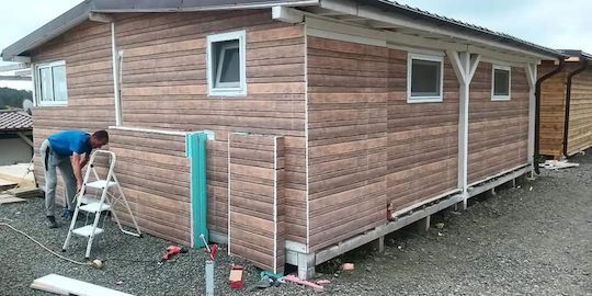 3D стенен панел Кафяв 100x50x2см