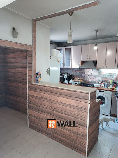 3D стенен панел Кафяв 100x50x2см
