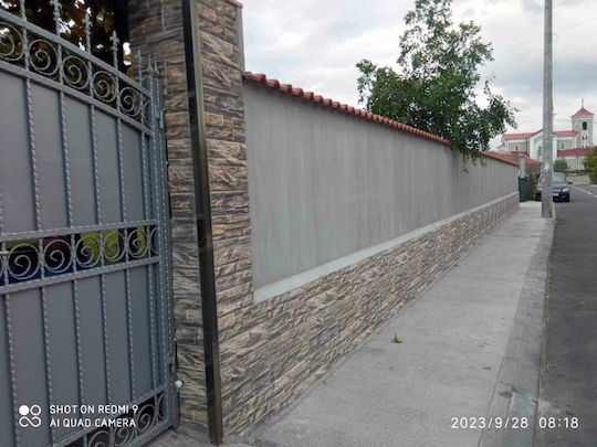3D Стенен Панел От Стиропор С Лепило Сив 100x50x2см