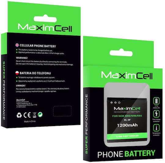 Maximcell Handy-Akku Nokia N95 N96 E65 Bl-6f 1200mAh Li-ion