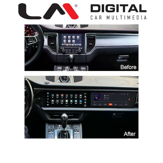 Lm Digital Lm Jfk1823 Dual Οθόνη Oem Multimedia Αυτοκινήτου Porsche Macan 2010 > 2016 Σύστημα Pcm3.0/pcm3.1 Χωρίς Εργοστασιακό Σύστημα Carplay Androidauto Bt Gps Wifi Gprs
