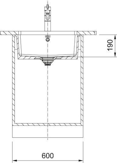 Franke 3149000531 Unterbaum Porzellan Küchenspüle M54,5xP45,4cm Weiße