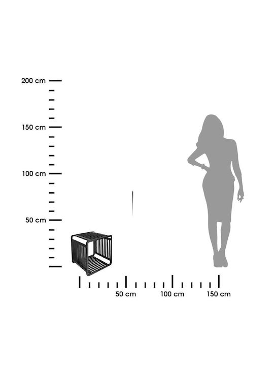 Ράφι Τοίχου Cube Μαύρο 33x33x33εκ.