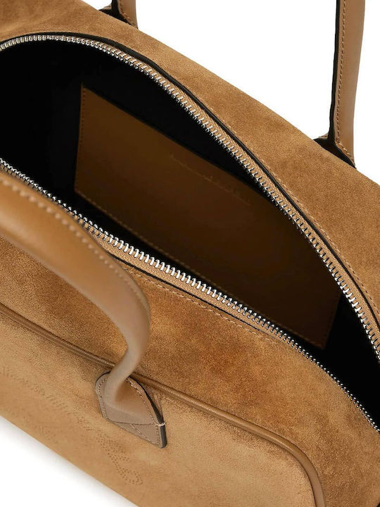Leder Damen Handtaschen und Damentaschen Shopper Schulter Braune