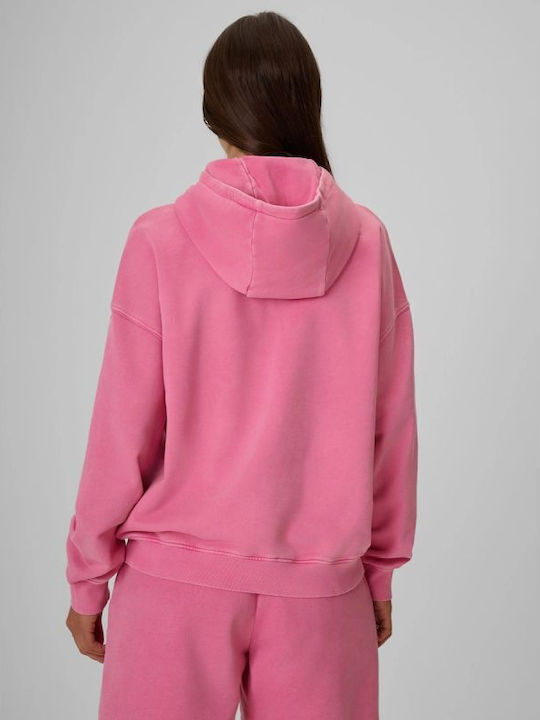Lange Sweatshirts & Hoodies für Damen mit Kapuze Rosa