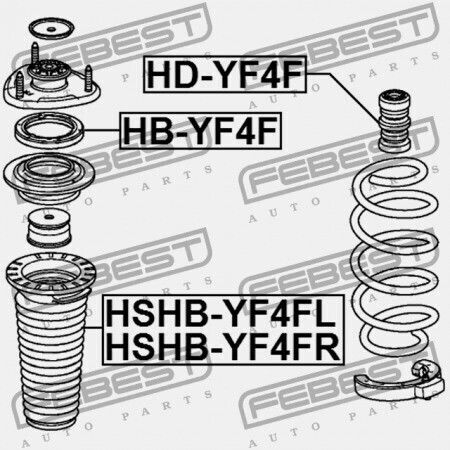 Febest Αμορτισέρ για Honda Pilot 2009-2014