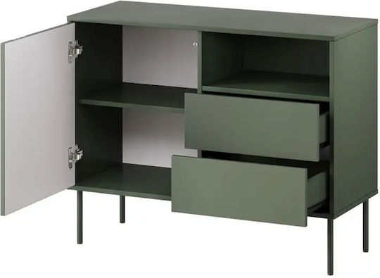 Μπουφές 1d2s Green Matte 100x40x75cm