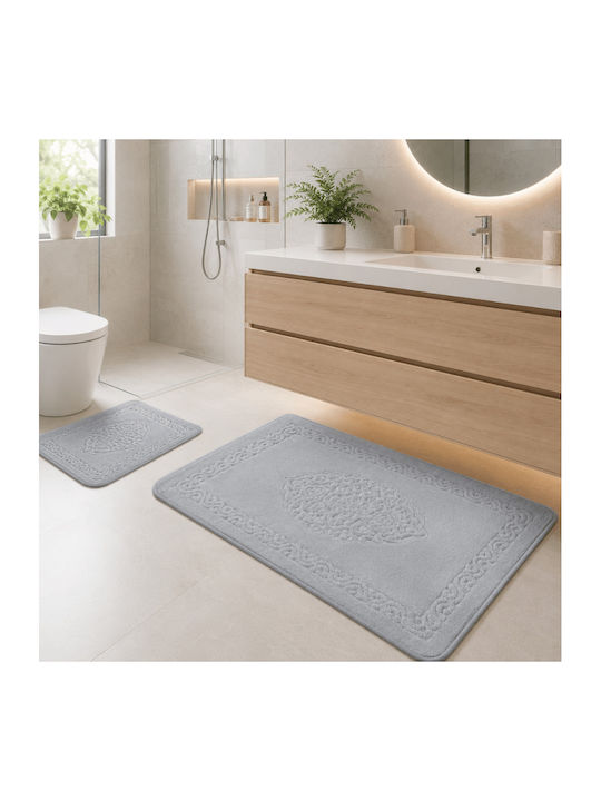 Tropik Home Set Covoare De Baie Din Bumbac LJD27747 Verde Mentă 2 Bucăți