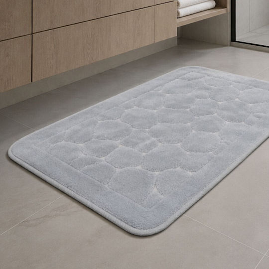 Set Covoare De Baie Din Bumbac LJD27741 Gri 2 Bucăți