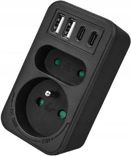 LTC Πολύπριζο με USB-A και 2 USB-C