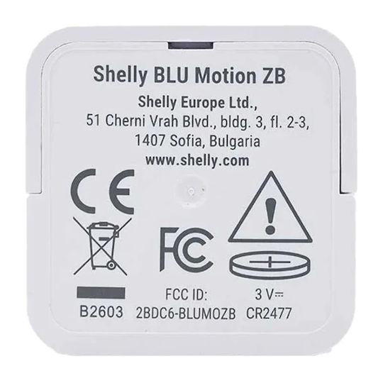 Shelly Blue PET Wireless Bluetooth / ZigBee Infrared Motion Sensor Range 10m