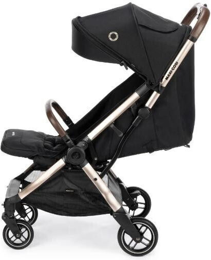 Maxi-Cosi Eva 3 Essential Καρότσι Μωρού Kατάλληλο για Nεογέννητο Black Champagne 8.2kg