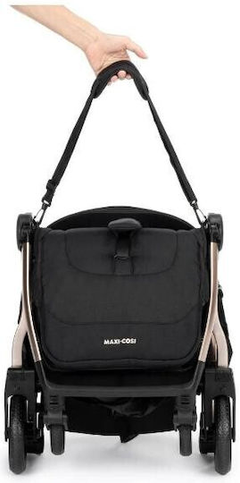 Maxi-Cosi Eva 3 Essential Καρότσι Μωρού Kατάλληλο για Nεογέννητο Black Champagne 8.2kg