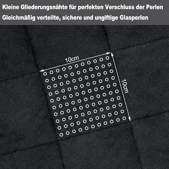 Woltu Πάπλωμα Μονό 150x200εκ. Anthracite 200 GSM