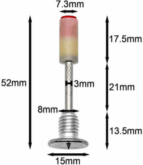 Nägel Beton Nagelstift Hand Gewinde M8 52mm X 7.3mm 10 Stück Oem
