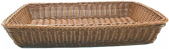 Правоъгълна Кошница Кафява 1/1 Ратан 53×32.5см