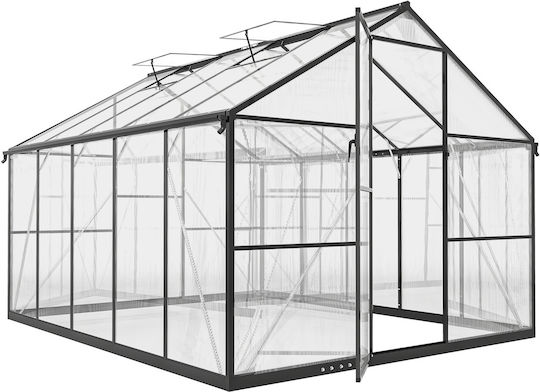 Outsunny 84H-667V01BK Seră cu Cadru din Aluminiu 34x2.47x25m