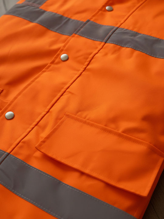 Yoko Hvp300 Arbeitsjacken Reflektierend mit Kapuze Orange