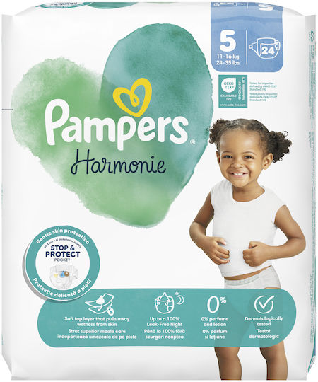 Pampers Памперси с лента Harmonie № 5 за 11-16kg 24бр
