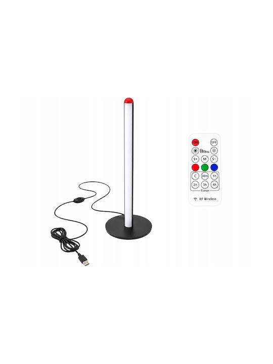 Verk Group Lampadar LED de podea Î50xL1.5cm cu lumină RGB Negru