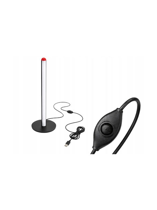 Verk Group Lampadar LED de podea Î50xL1.5cm cu lumină RGB Negru