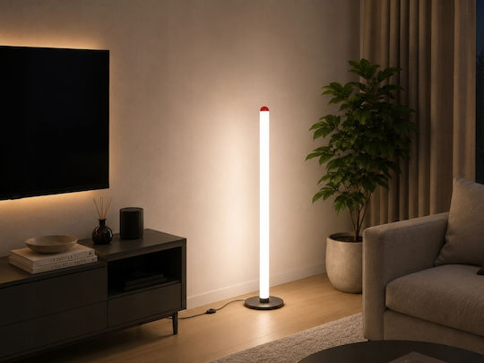 Verk Group LED Φωτιστικό Δαπέδου Υ100xΜ1.5εκ. με Ψυχρό Λευκό Φως Λευκό