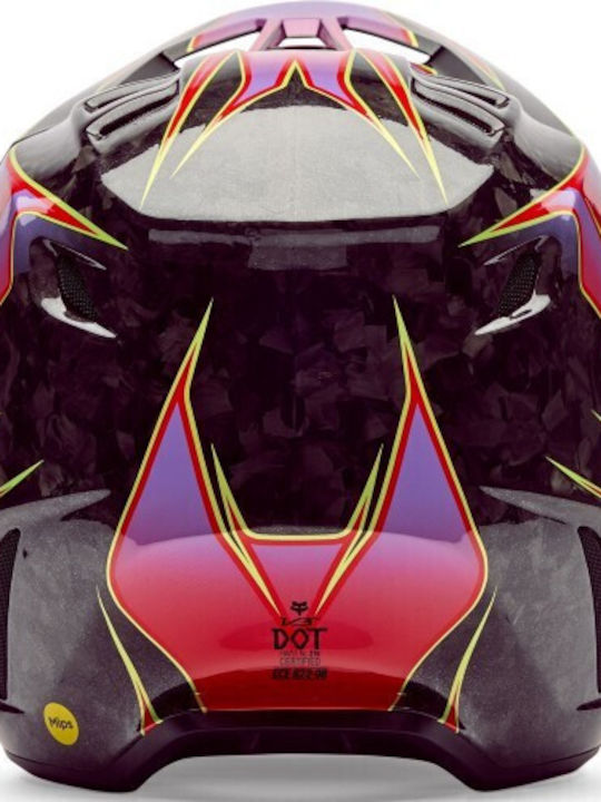 Fox V3 RS Canvas Rot Motorradhelm Motocross DOT / ECE 22.06 1230gr