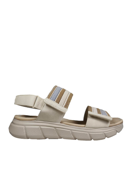 Women's Flat Sandals Beige