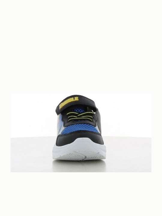 Παιδικά Sneakers με Σκρατς & Φωτάκια Μπλε