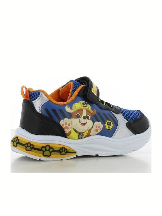 Παιδικά Sneakers με Σκρατς & Φωτάκια Μπλε