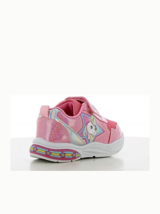 Unicorn Παιδικά Sneakers με Φωτάκια Φούξια