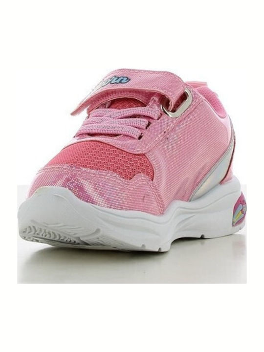 Unicorn Παιδικά Sneakers με Φωτάκια Φούξια