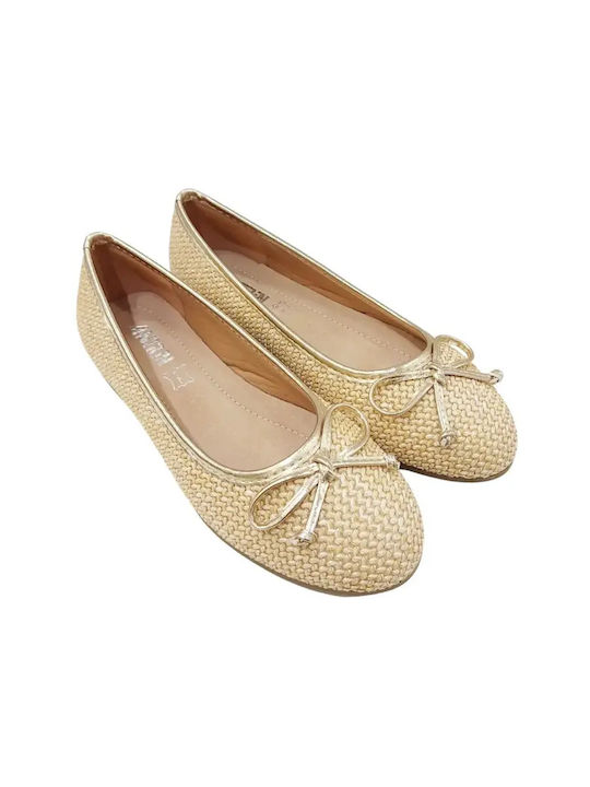 Women's Ballerina Shoes in Beige Colour
