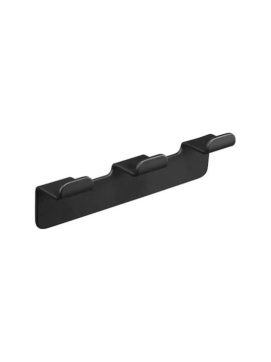 Inter Ceramic Трипластова Кука За Баня С Винтове Сребриста
