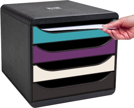Exacompta Plastic Desktop Drawer Black