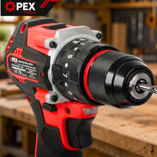 Verk Group Κρουστικό Δραπανοκατσάβιδο Μπαταρίας Brushless 21V 2x3Ah