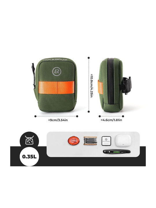 Rockbros Bicycle Saddle Bag 0.35lt Green