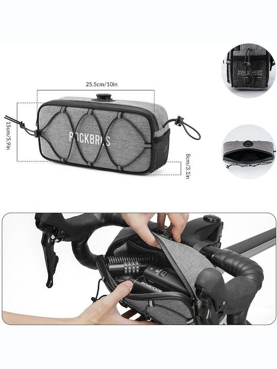 Rockbros Road To Sky Handlebar Bag Bicycle Bag 1.9L Grey