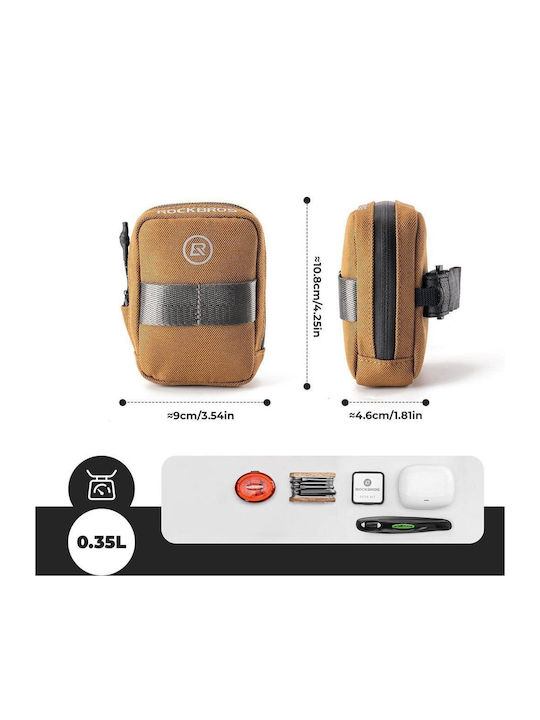 Rockbros Bicycle Saddle Bag 0.35lt Brown