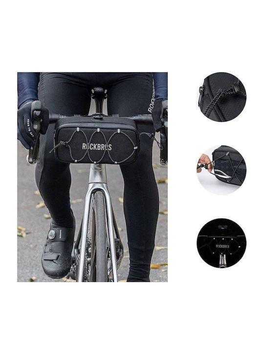 Rockbros Road To Sky Handlebar Bag Bicycle Bag 1.9L Black